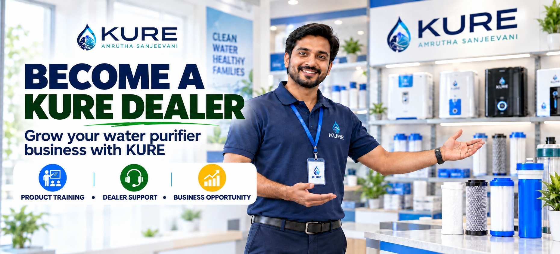 Become a KURE dealer and grow your water purifier business